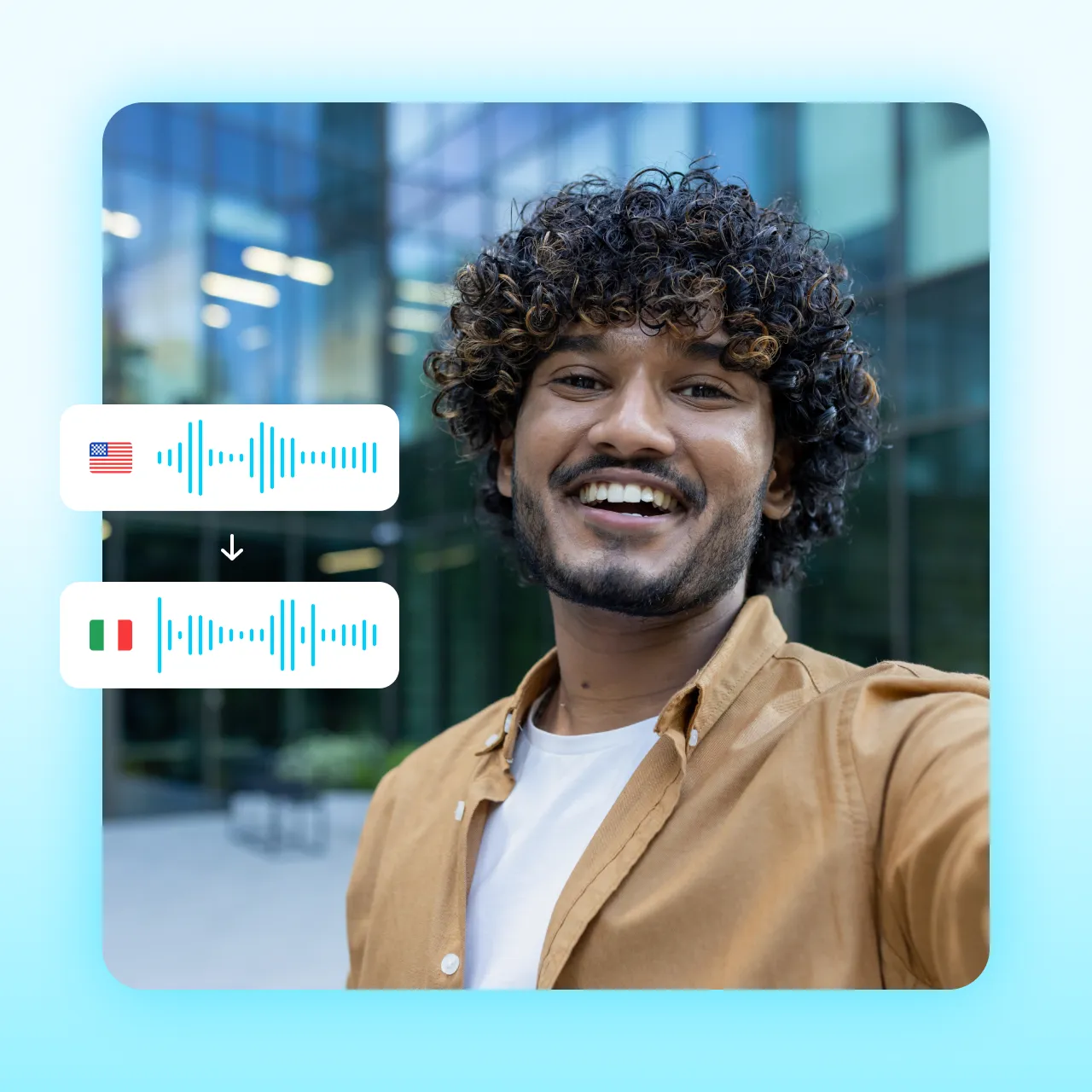 Video reproduced into multiple languages