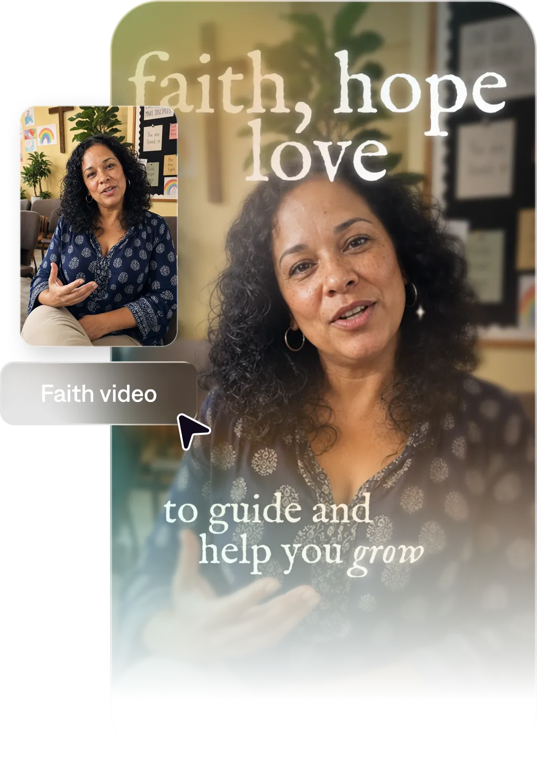 Church and ministry leader using Captions to create faith-based video content