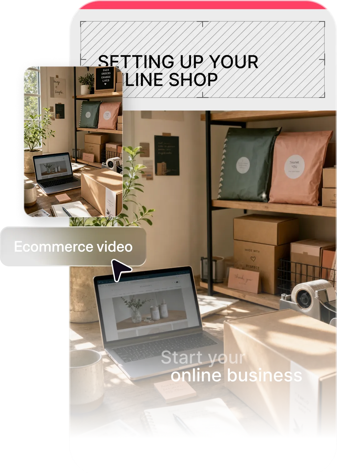 Ecommerce brand growing business with professional video content
