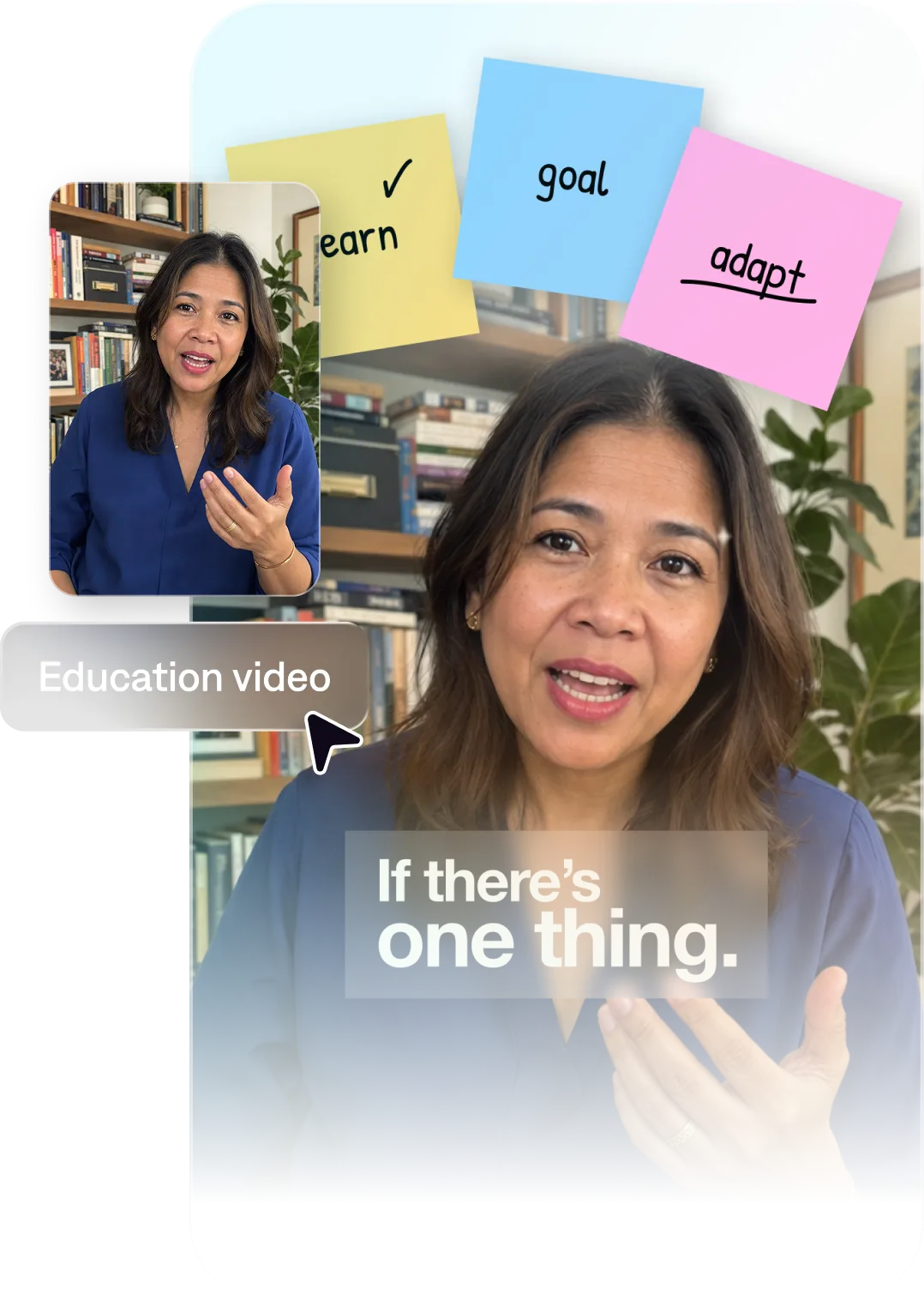 Education creator making engaging educational videos with Captions