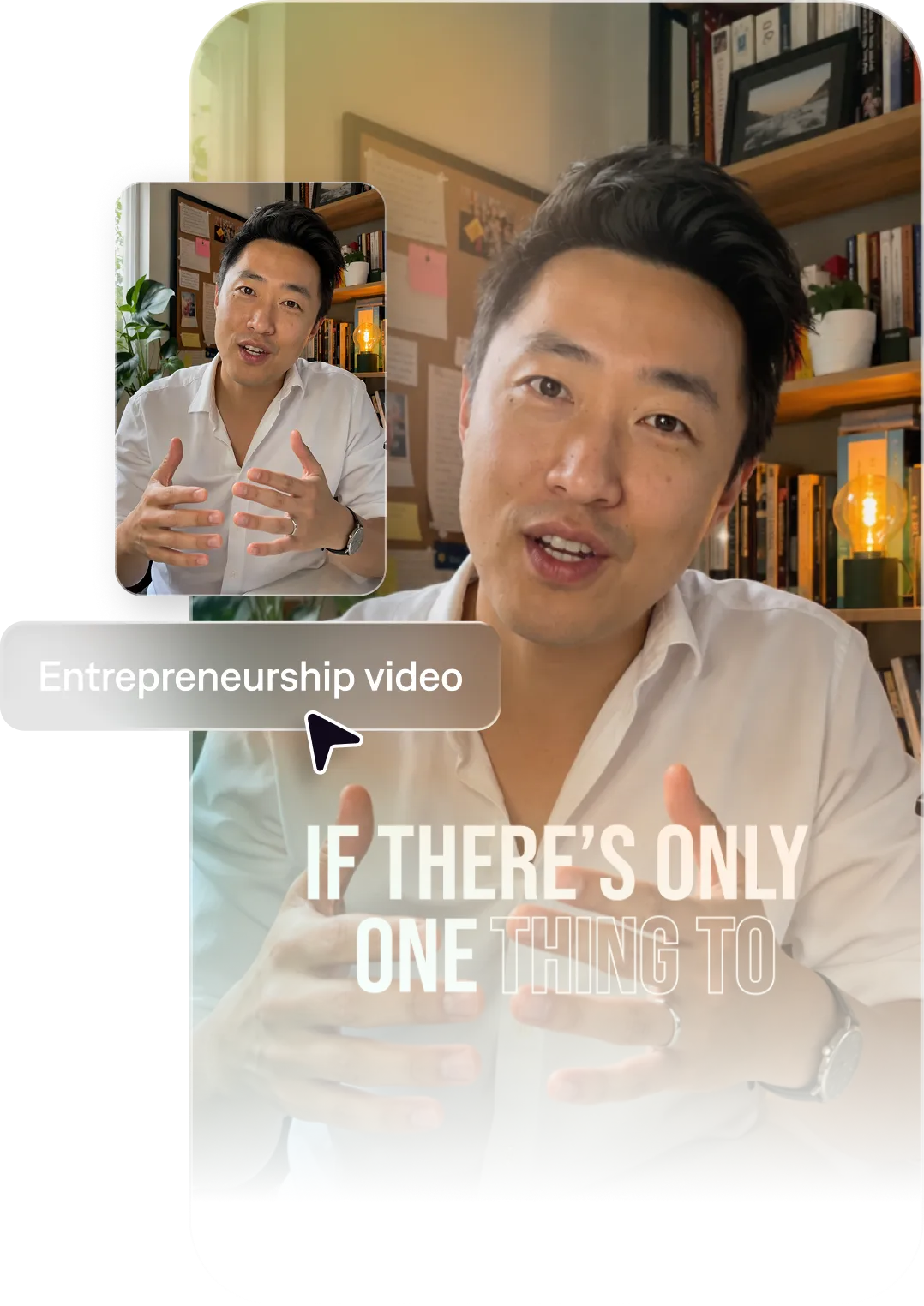 Entrepreneur building personal brand video without a production team