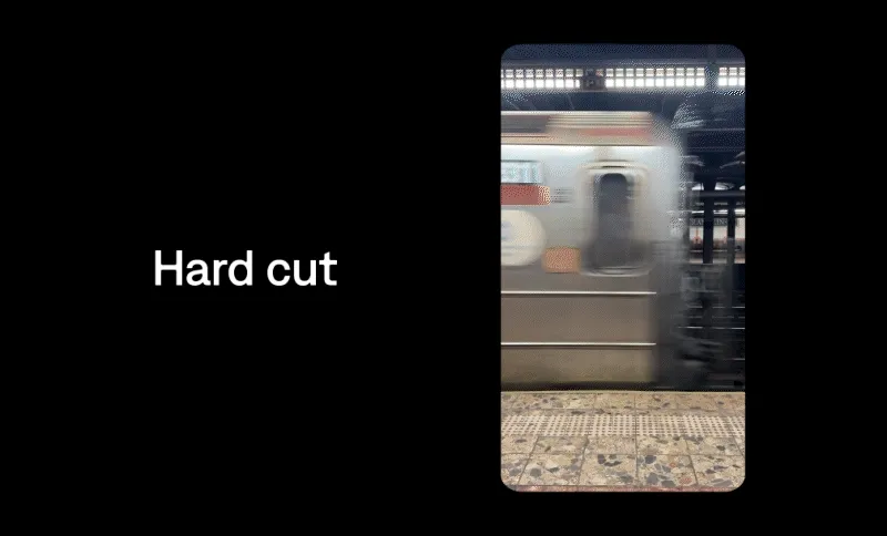 A subway cuts to a street scene