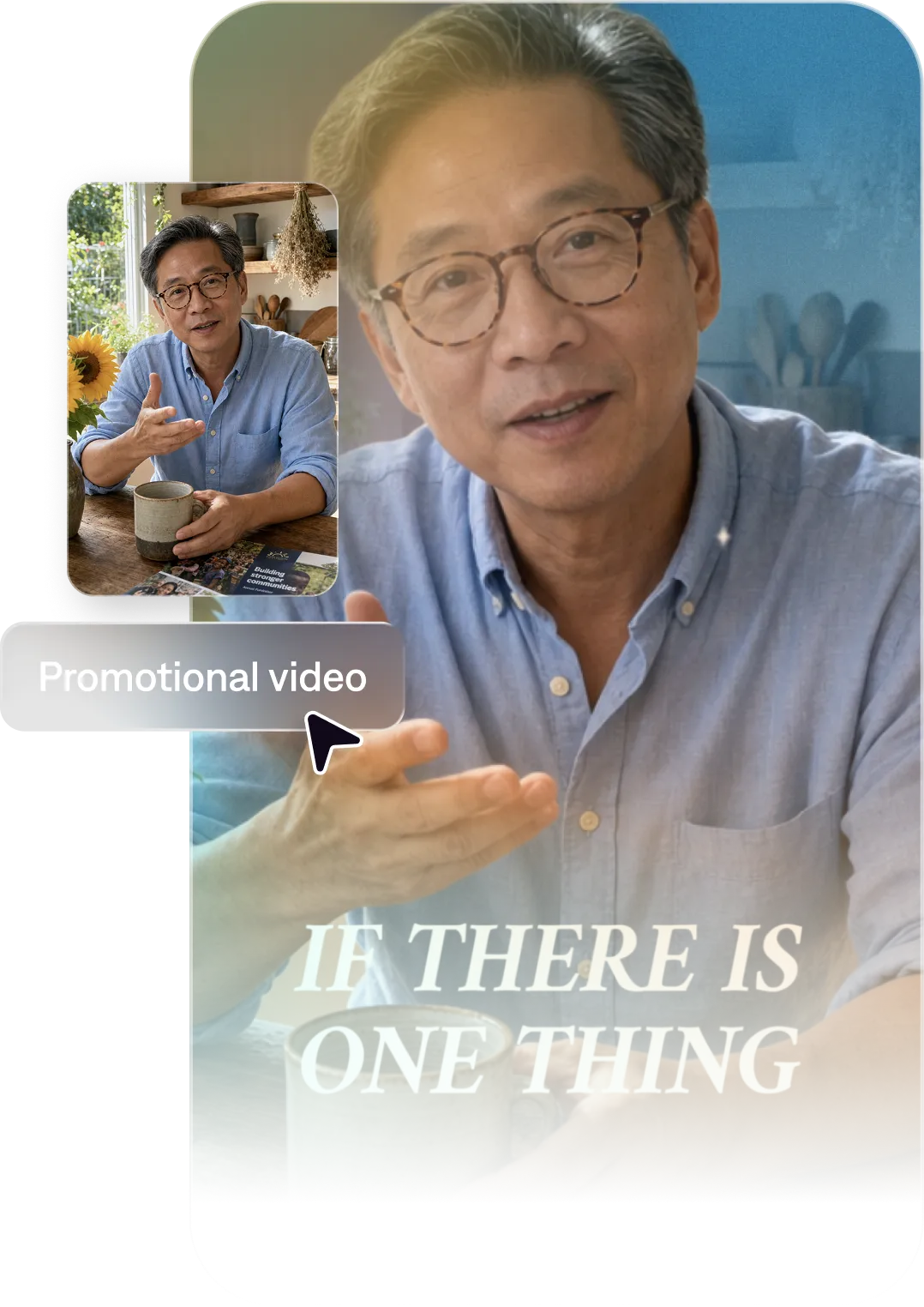 Nonprofit leader using Captions to create fundraising videos and impact stories