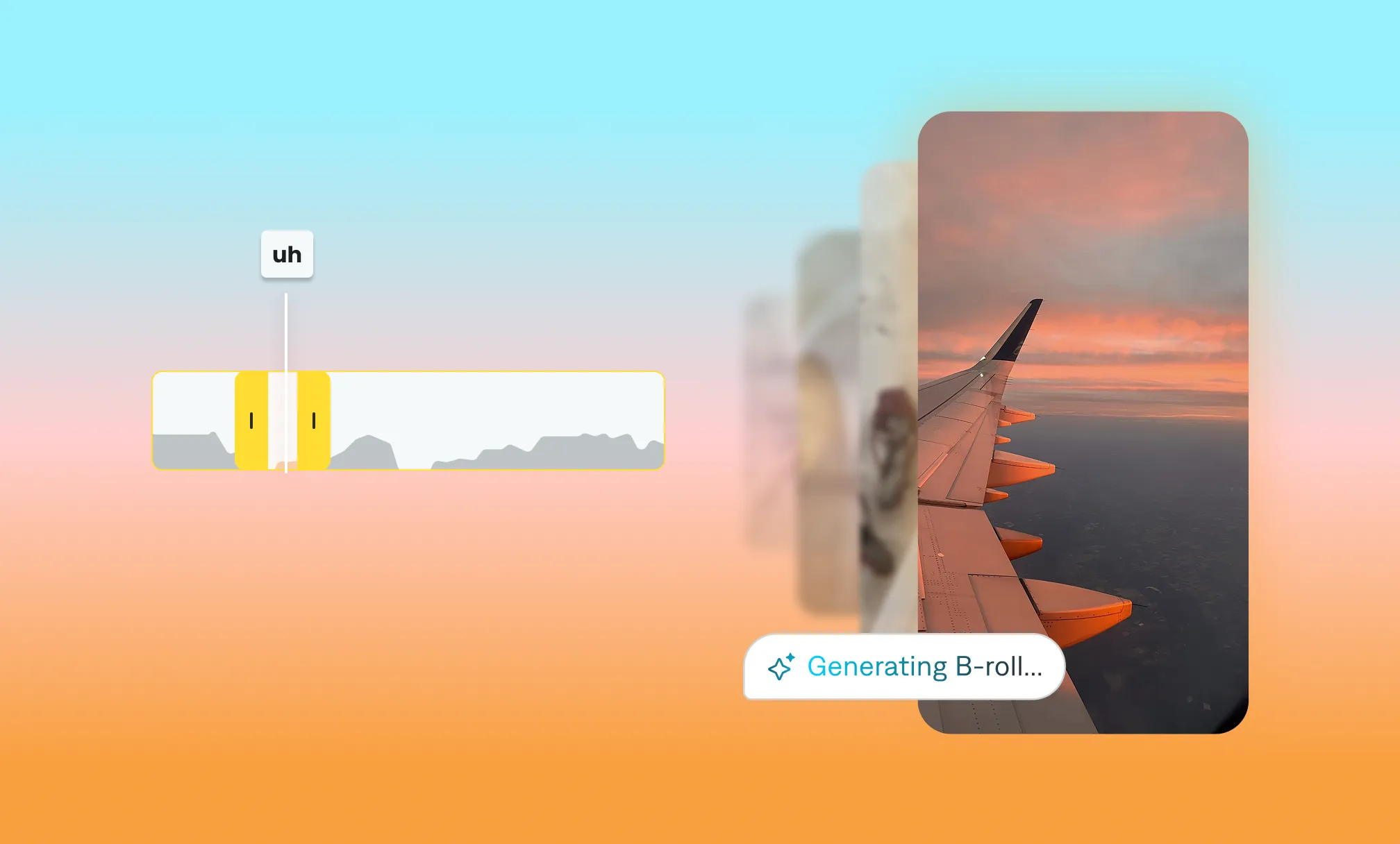 Smoothing cuts with B-roll.